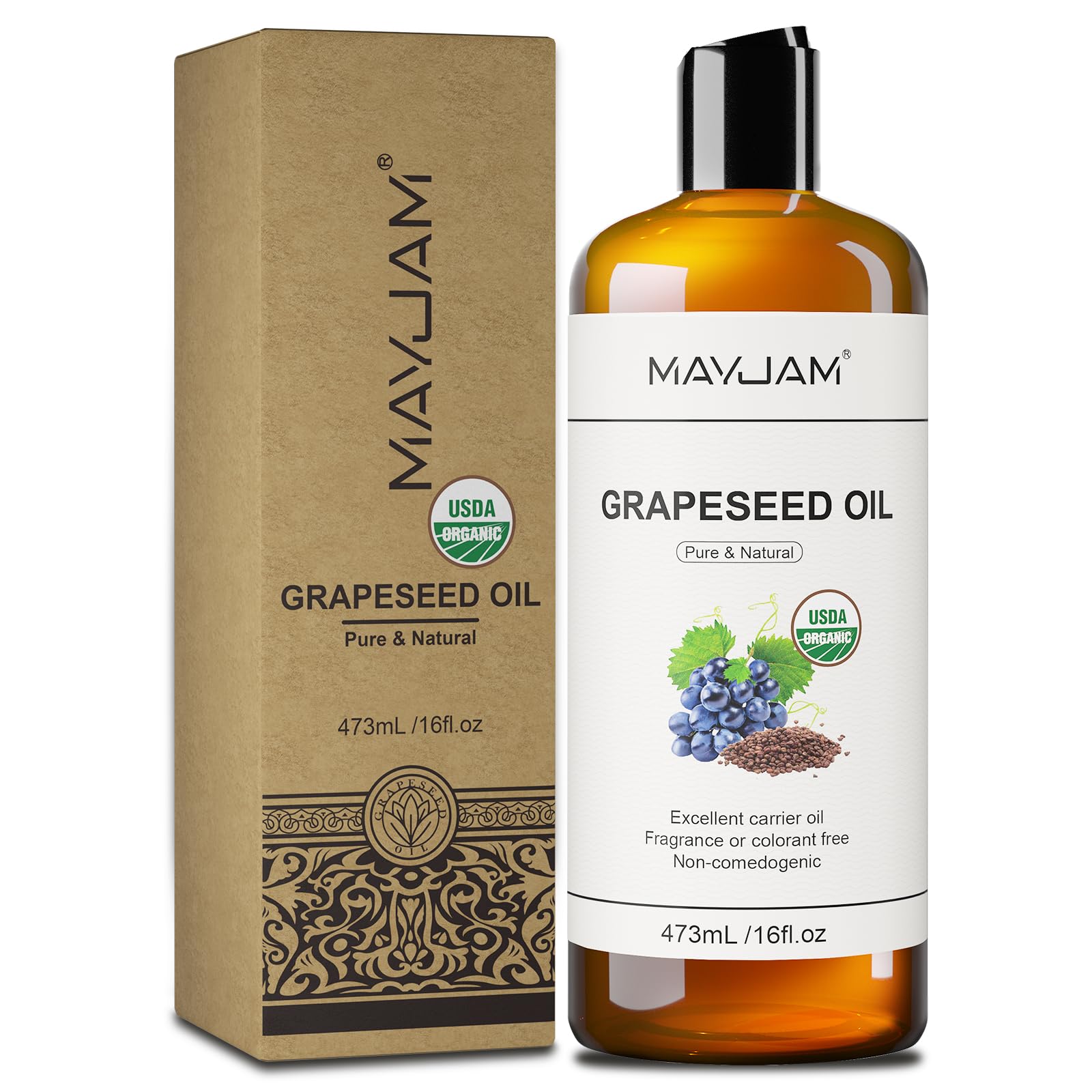 MAYJAM cuidado corporal con aceite de uva para masajes.