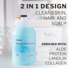 McKesson aloe fórmula para piel suave y cabello manejable.