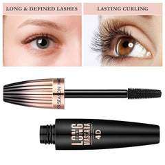 Mcukv 4D Silk Fiber Lash Mascara brush coats each lash evenly
