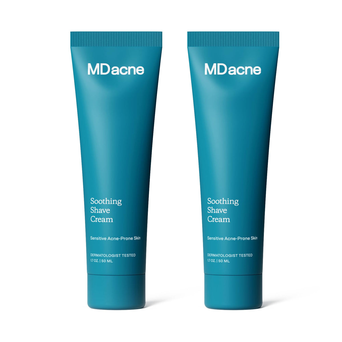 MDacne crema de afeitado calmante para piel sensible y propensa al acné