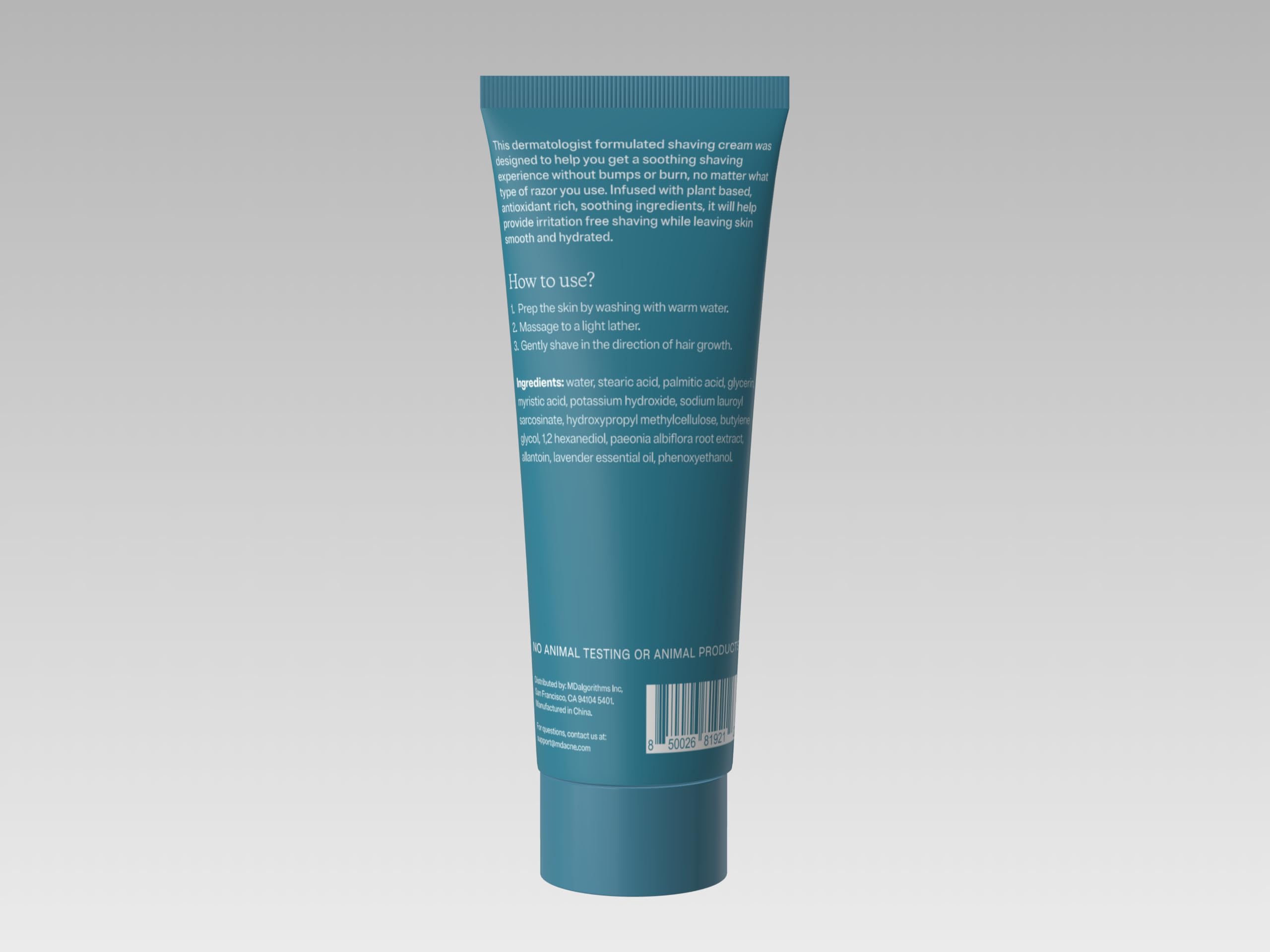 MDacne dos unidades de crema para afeitado, práctico y cómodo