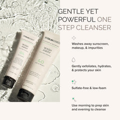 MDSolarSciences: exfoliación suave y frutal, textura ligera que deja la piel suave.