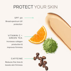 Textura cremosa de crema facial para hidratación ligera y acabado luminoso