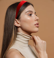 MDSTYLE banda para el cabello uso diario en rojo para confort.