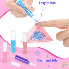 Meaicezli brillos y gemas para uñas brillantes y divertidas