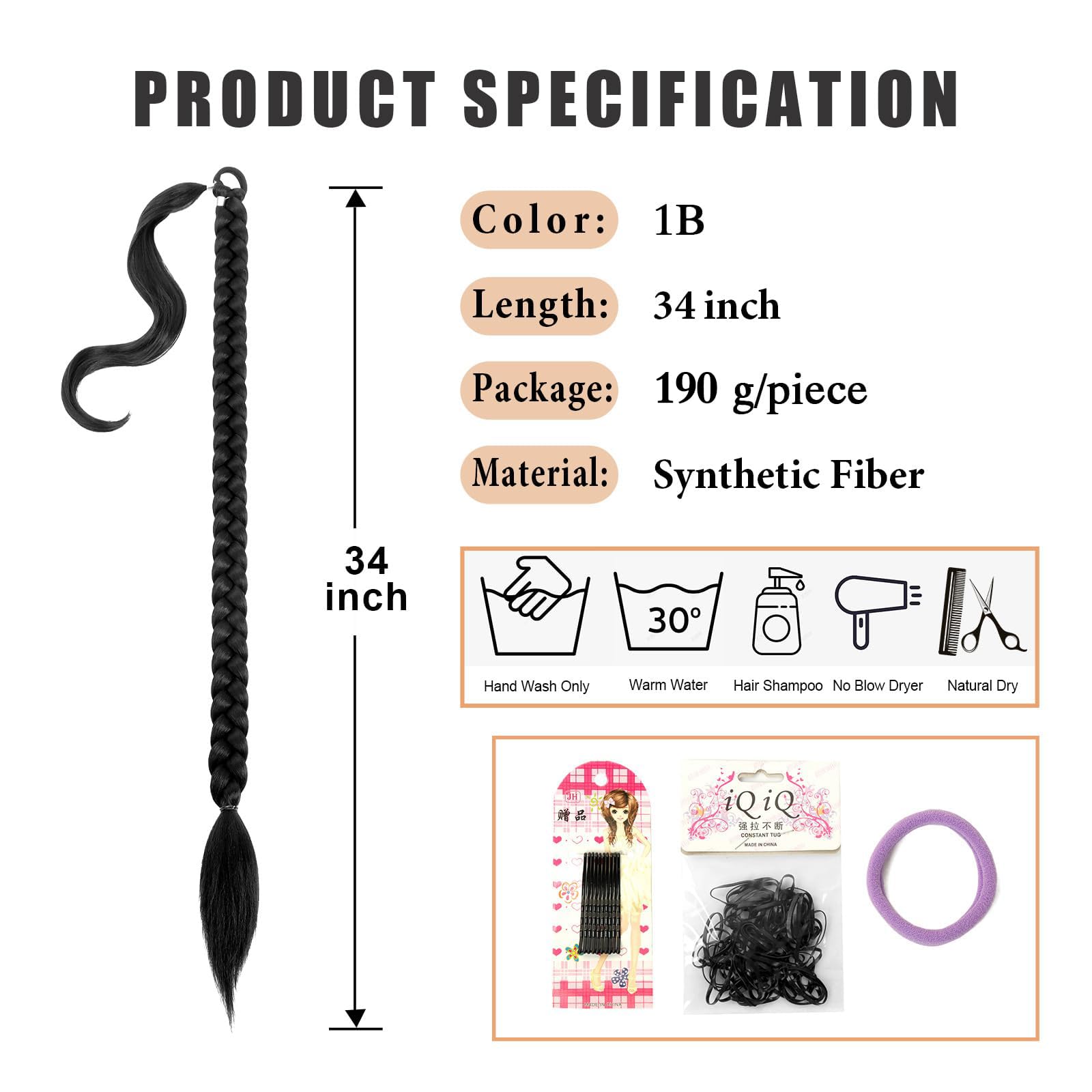 Extensiones pony para mujeres negras de Mebeli, textura natural