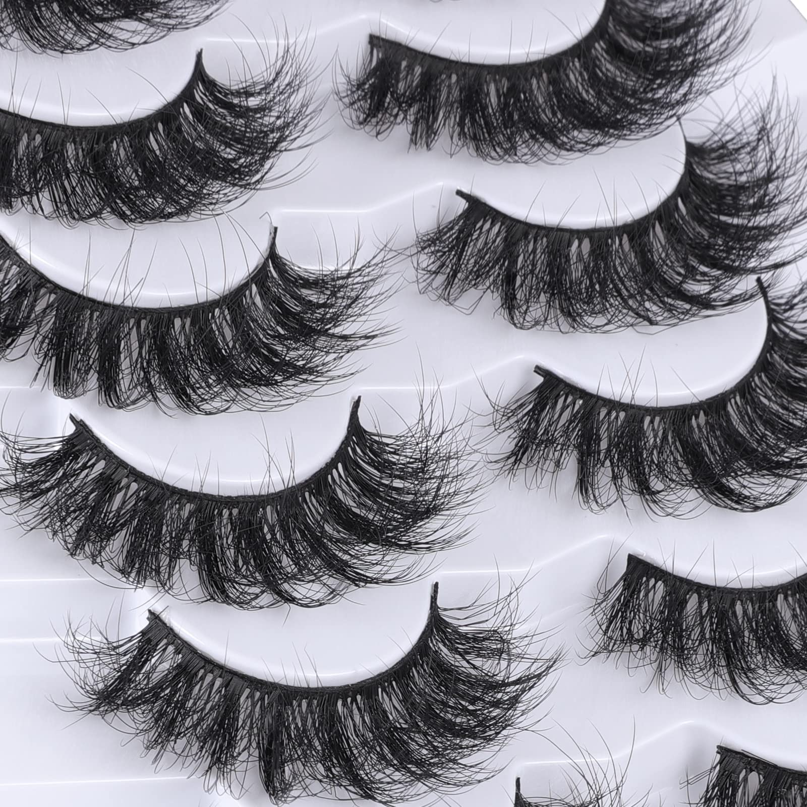 Banda de pestañas Mebver ligera para uso cómodo durante el día