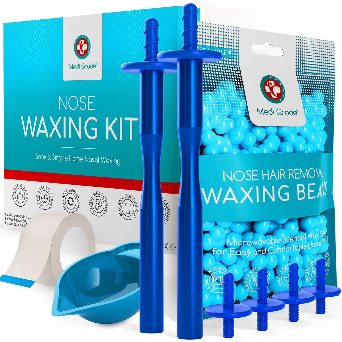 Kit Medi Grade cera nasal para un acabado limpio y cómodo.