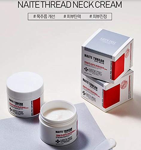 Cuello y escote con MEDI-PEEL Naite Thread Neck Cream, mejor elasticidad.