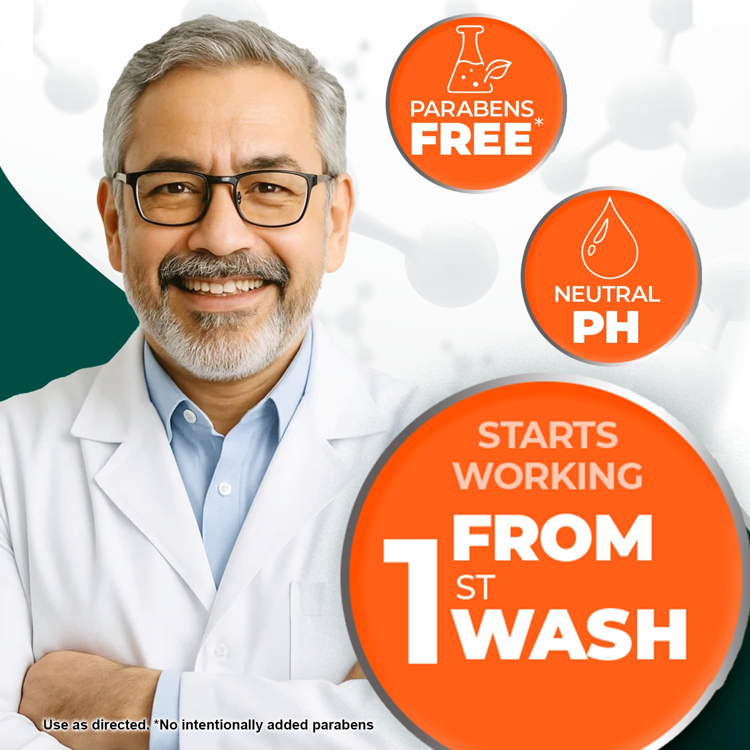 Medicasp Coal Tar Shampoo hands pouring bottle for twice-weekly use.