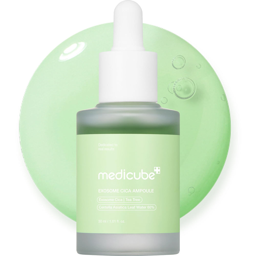 Medicube Exosoma Cica Arbol de Te Ampolla, enfoque en ampolla para piel sensible