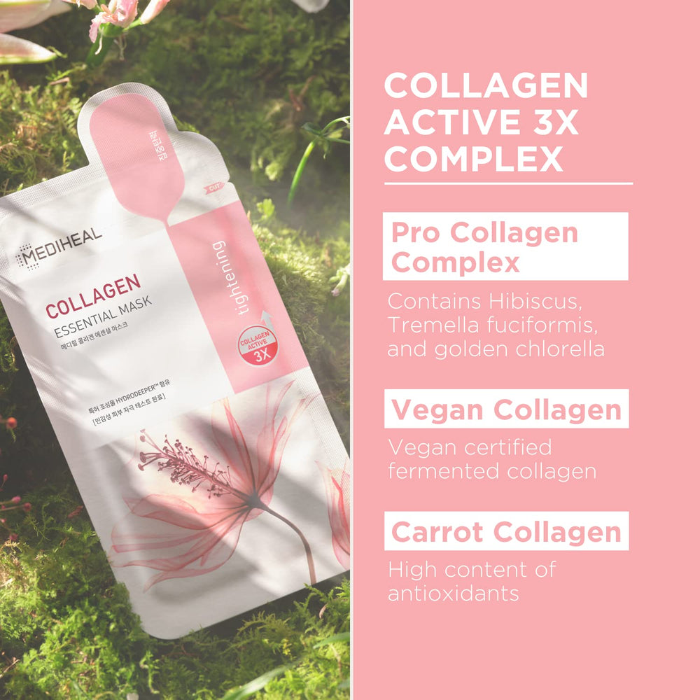 Mediheal Collagen Essential, hidratación profunda para piel radiante y suave.