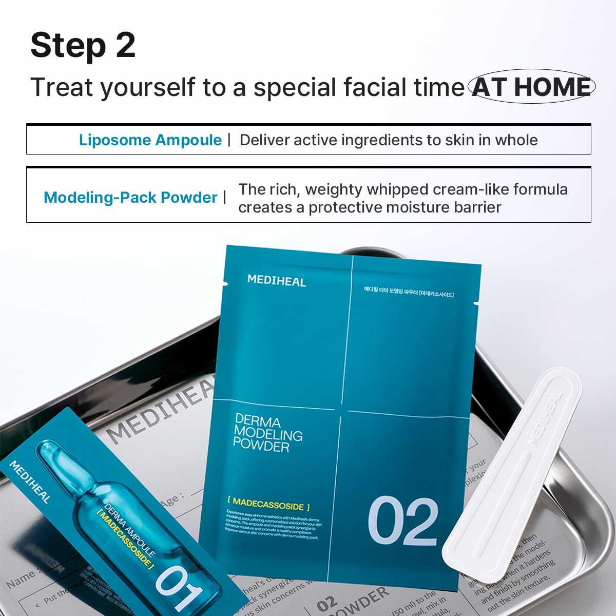 Mediheal Derma Modelado Pack mascarilla gel fria: sensación refrescante durante el tratamiento