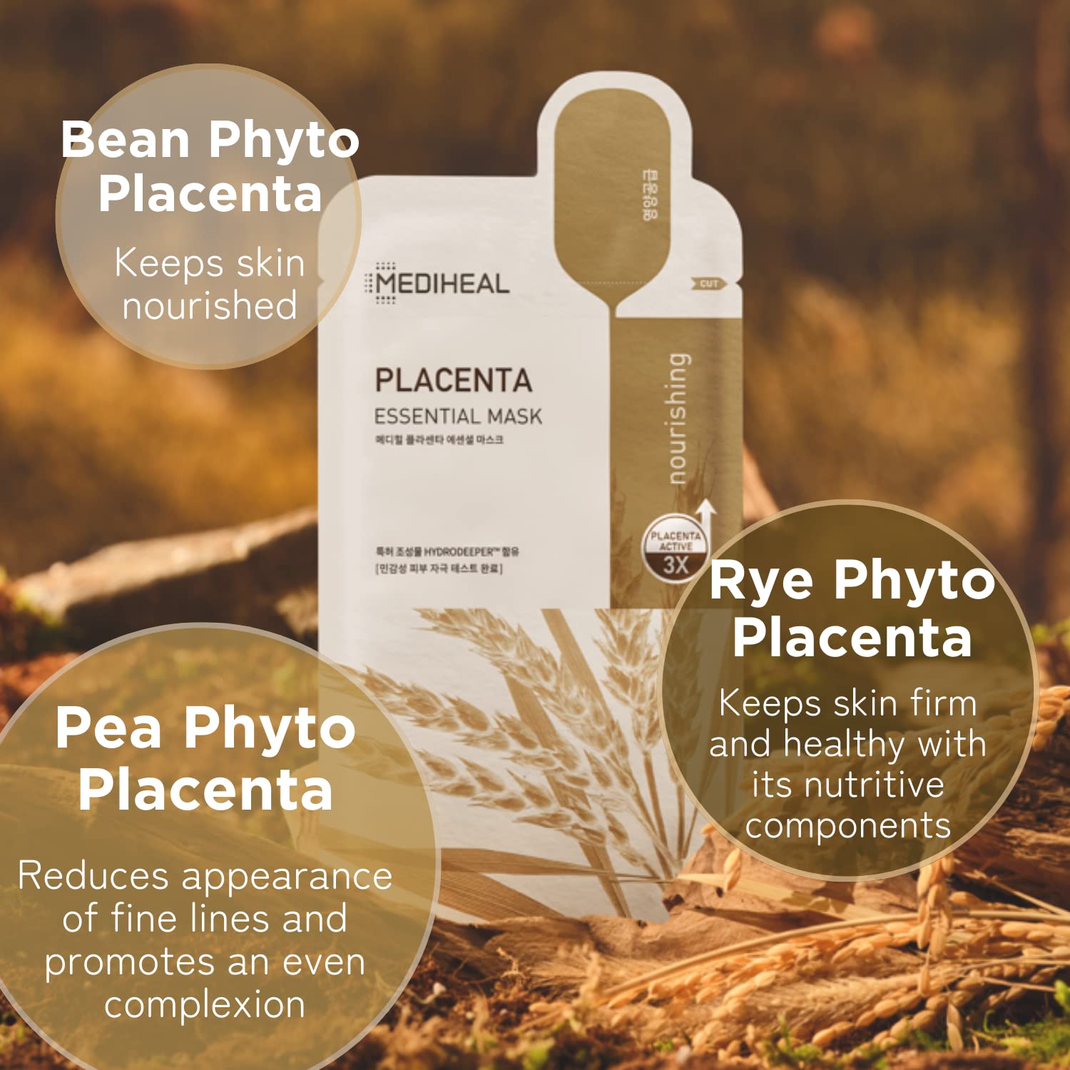 Mediheal Placenta essence release visualization showing nourishment.