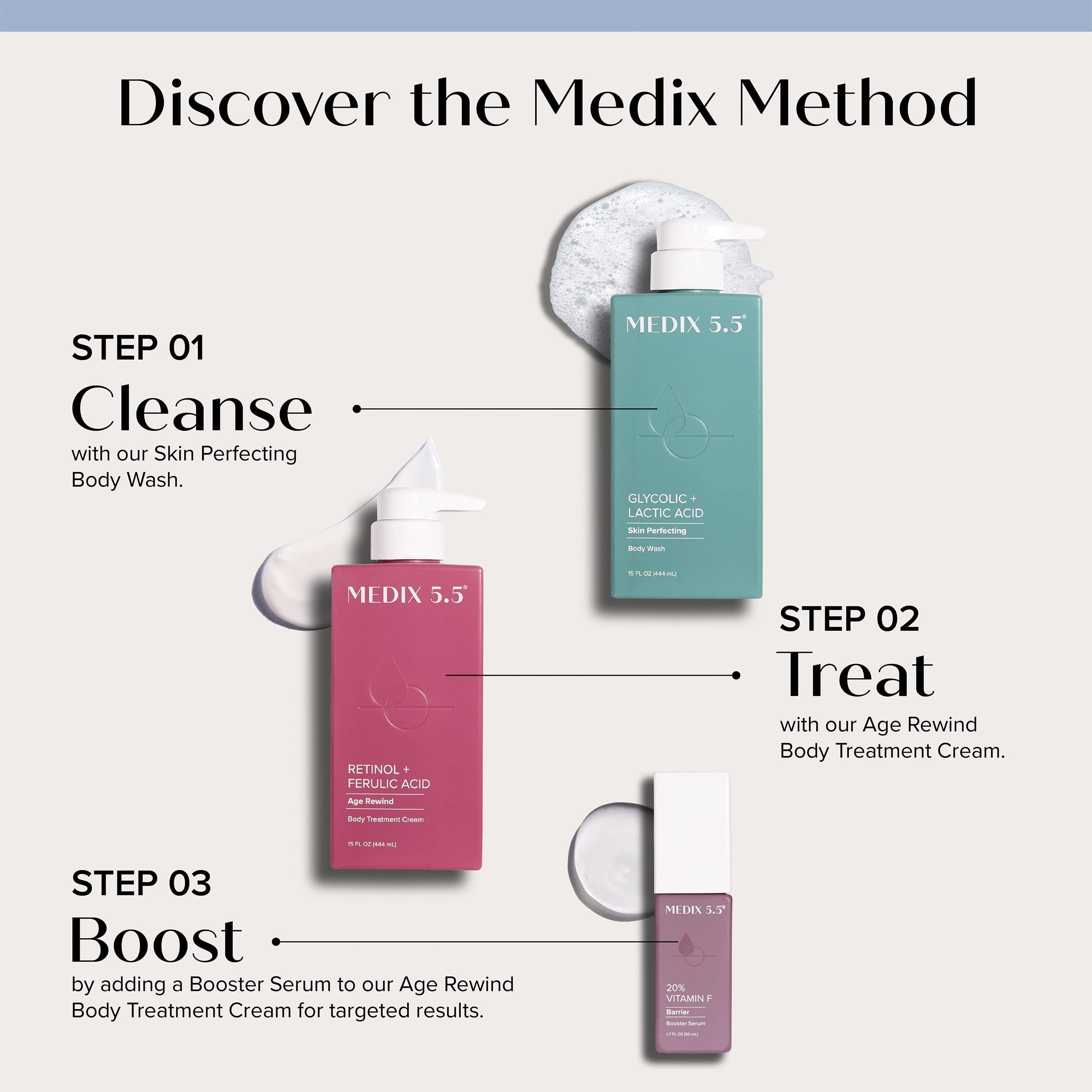 Medix 5.5 crema retinol cuerpo revitalizante para piel nutrida