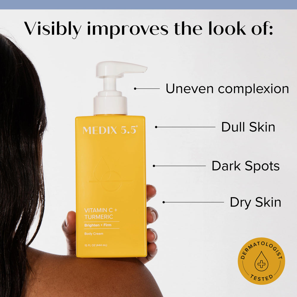 Medix 5.5 crema Vitamina C para rostro, hidrata y suaviza la piel.