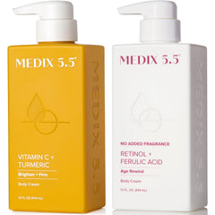 Medix 5.5 loción corporal retinol sin fragancia para piel suave y firme