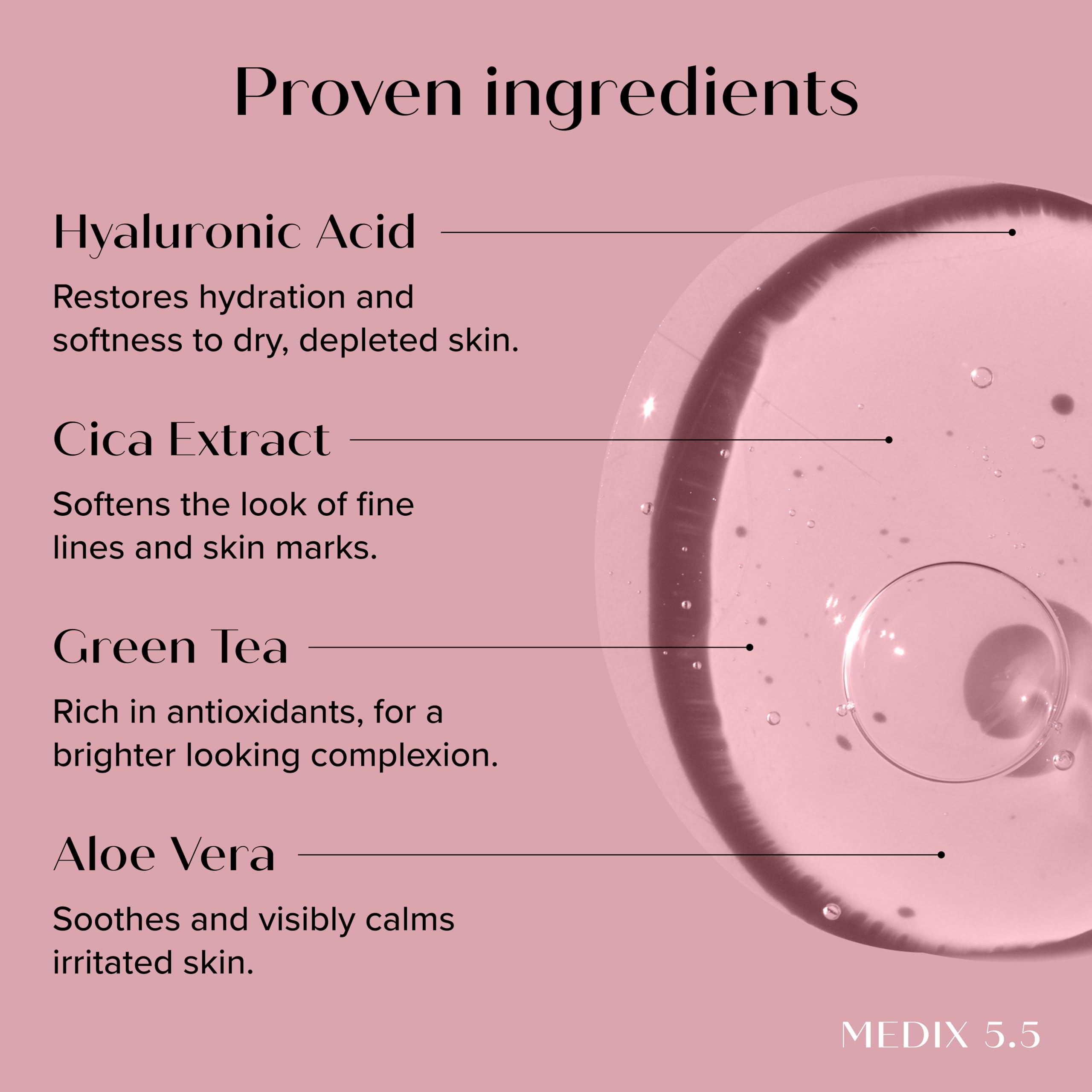 Textura de la crema con retinol de Medix 5.5.