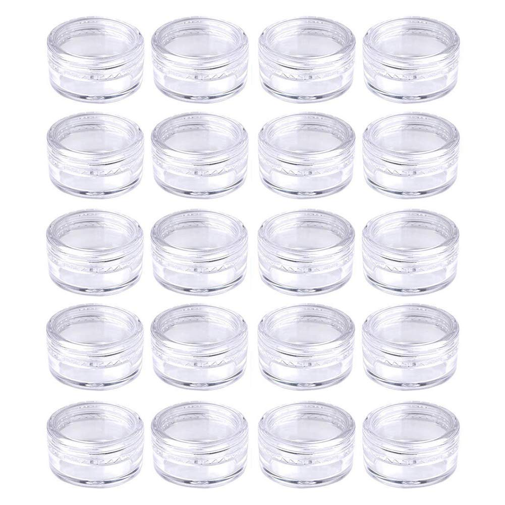 Medsuo botes muestra 5ml claros con tapa rosca, ideal para viajar