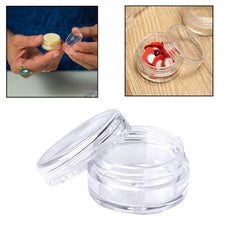 Medsuo tarros muestra 5ml claros con tapa rosca, aptos para cosméticos