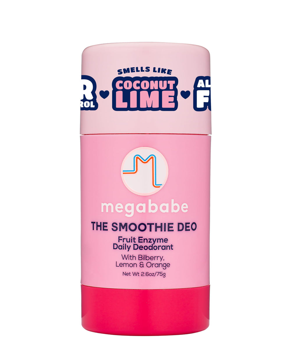 Megababe Daily Deodorant Smoothie Deo stick glide for smooth application and long-lasting freshness.