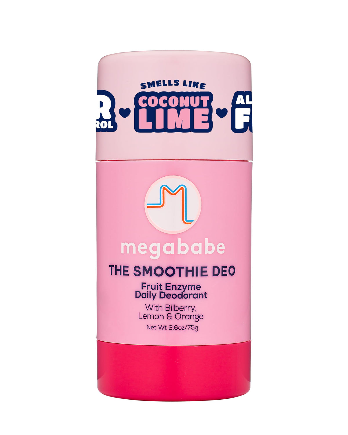 Megababe Daily Deodorant Smoothie Deo stick glide for smooth application and long-lasting freshness.