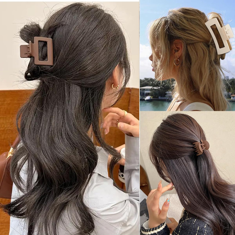 Mehayi pinza pelo oval beige, acabado mate para uso diario
