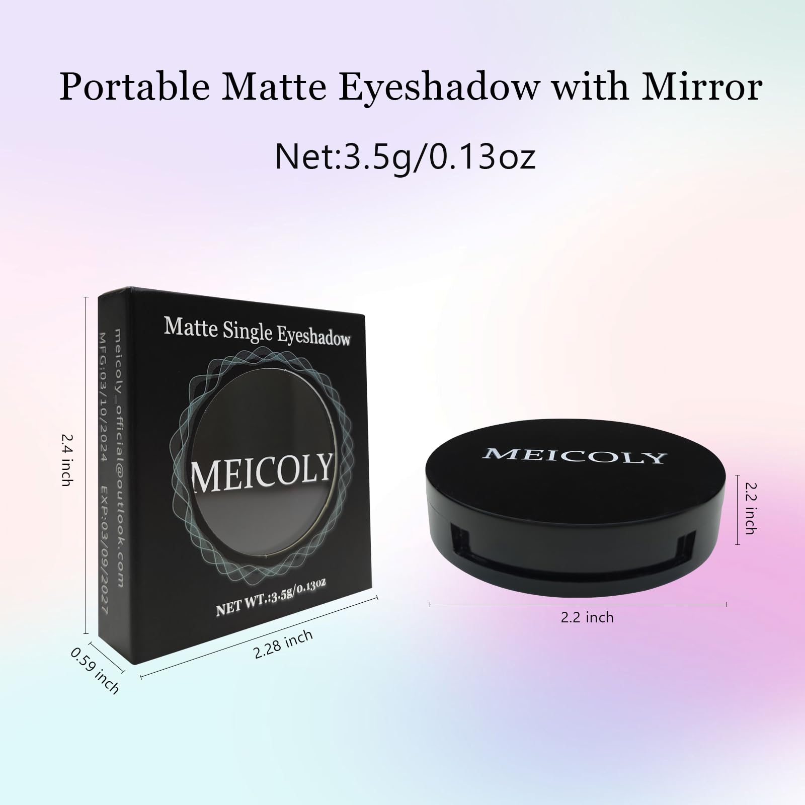 MEICOLY sombra ojo compacta para looks improvisados