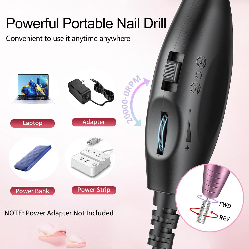 Kit profesional Melodly con herramientas completas para limar y pulir.