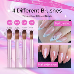 MelodySusie diseno con brillo metalico que resalta en nail art profesional