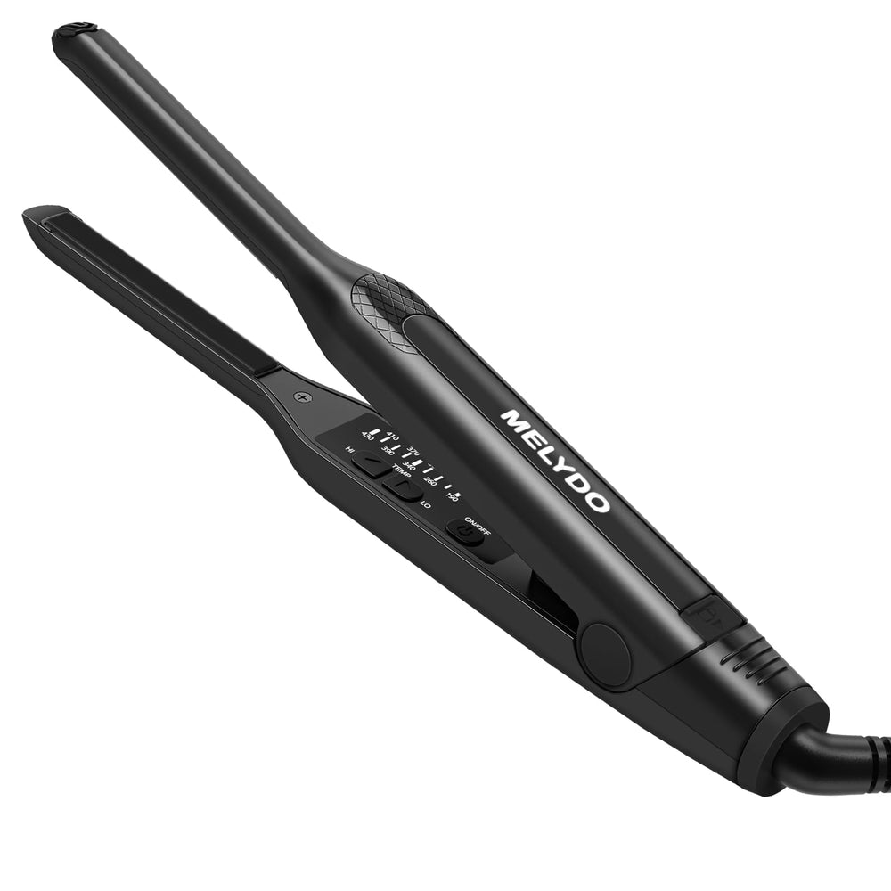 MELYDO plancha lápiz punta 3-10 pulgadas para cabello corto, alisado preciso en las raíces.