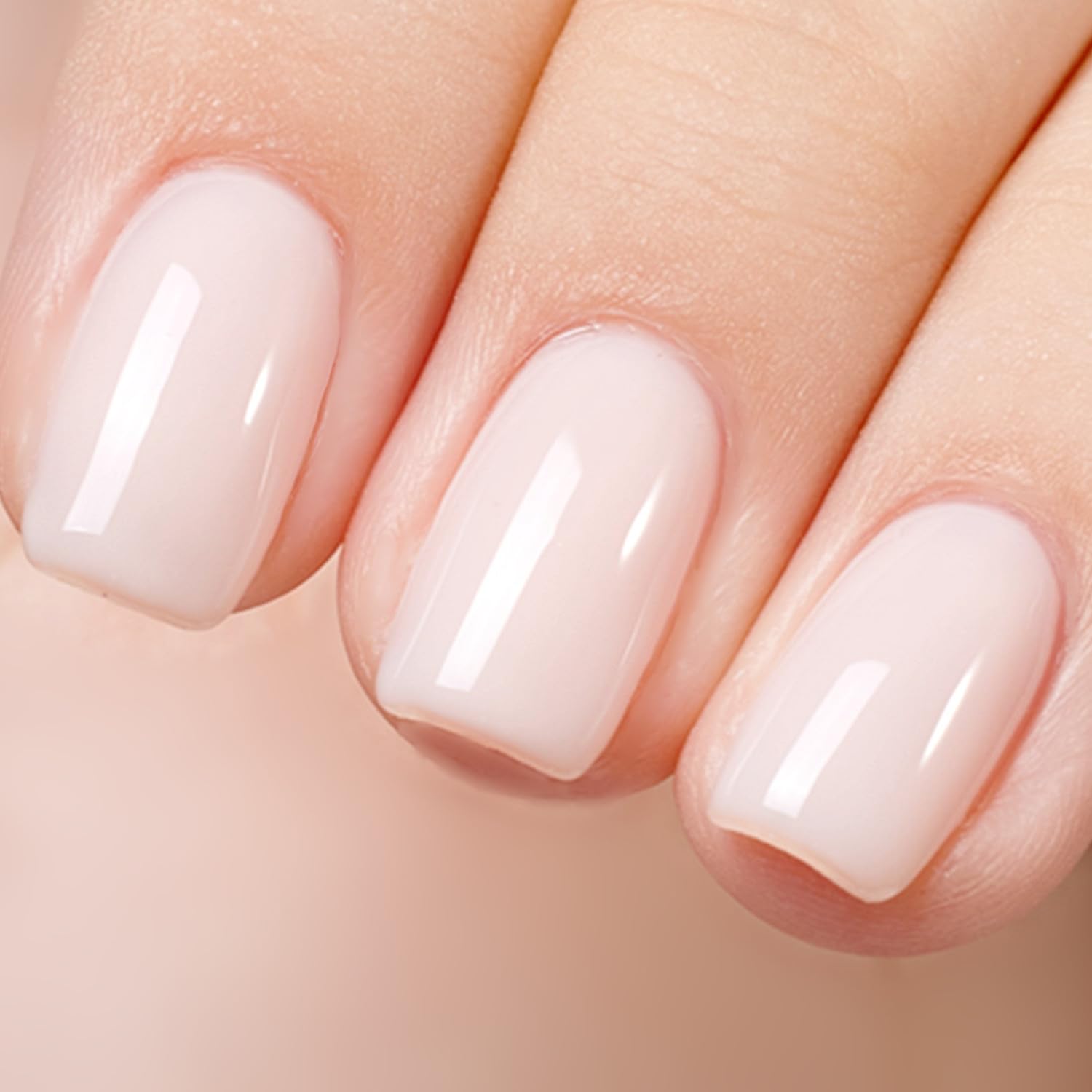 MEMEDA Esmalte gel neutro en bote, acabado suave y duradero.