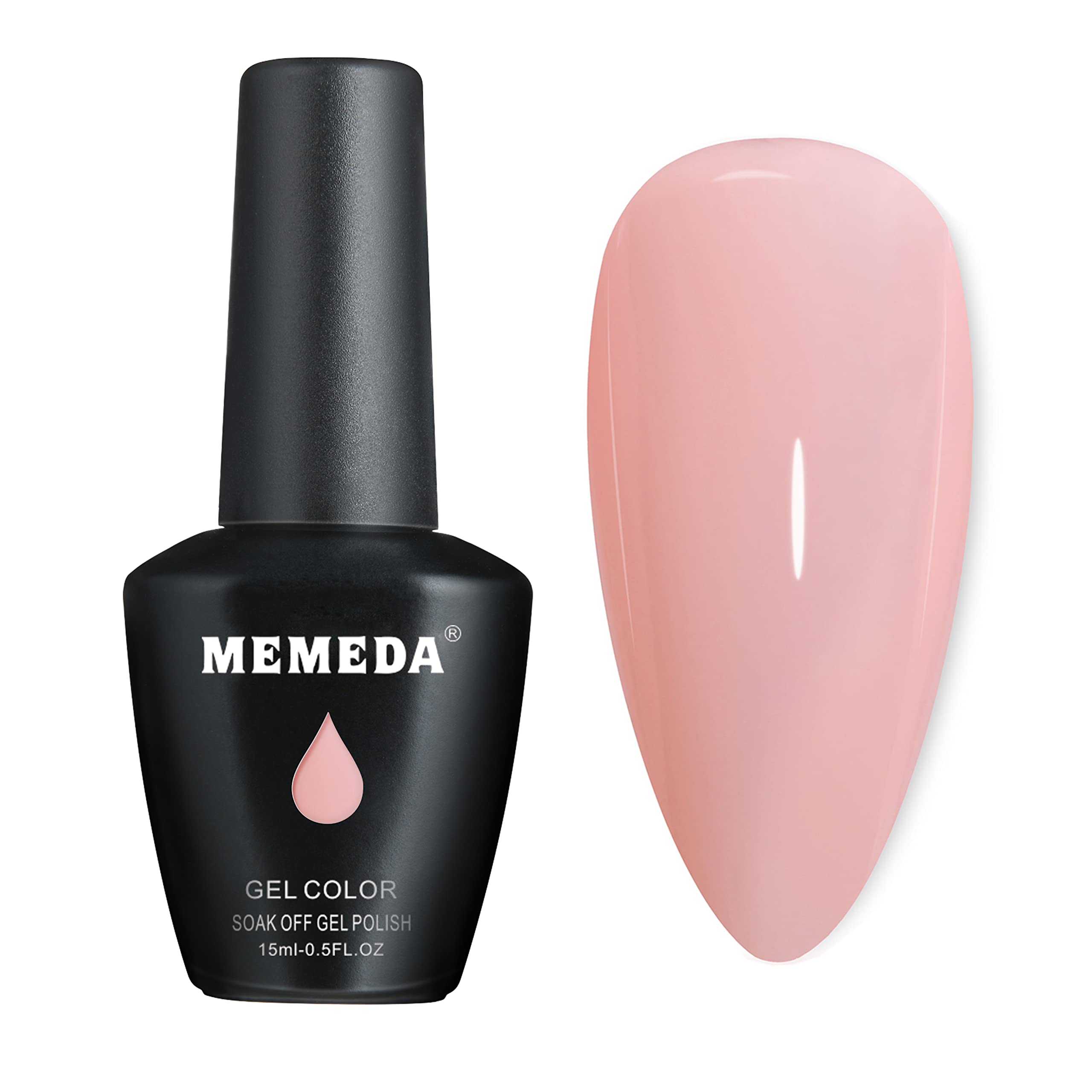 MEMEDA Esmalte gel tono neutro muestra de color para combinar con cualquier look