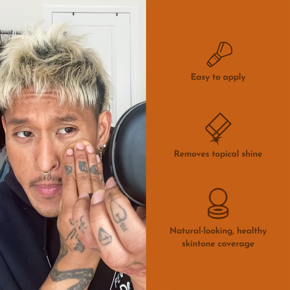 Ingredientes clave de Menaji HDPV con vitaminas E y C para cuidado ligero.