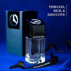 Mercedes-Benz Select envase y caja premium, ideal para regalo.
