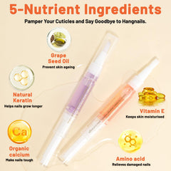 Meschett aceite para cutículas de origen vegetal, textura suave para la piel.