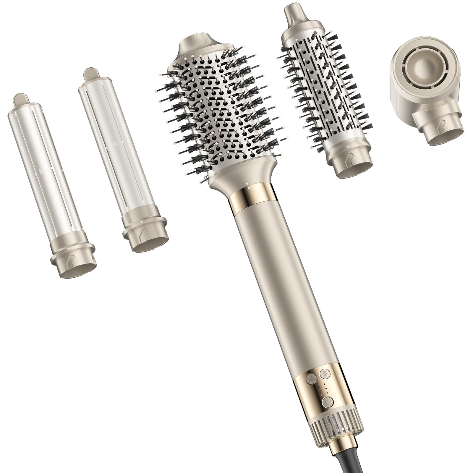 MESCOMB 5-en-1 secador de aire: estilizado y potente para uso diario.