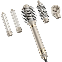 MESCOMB 5-en-1 secador de aire: estilizado y potente para uso diario.