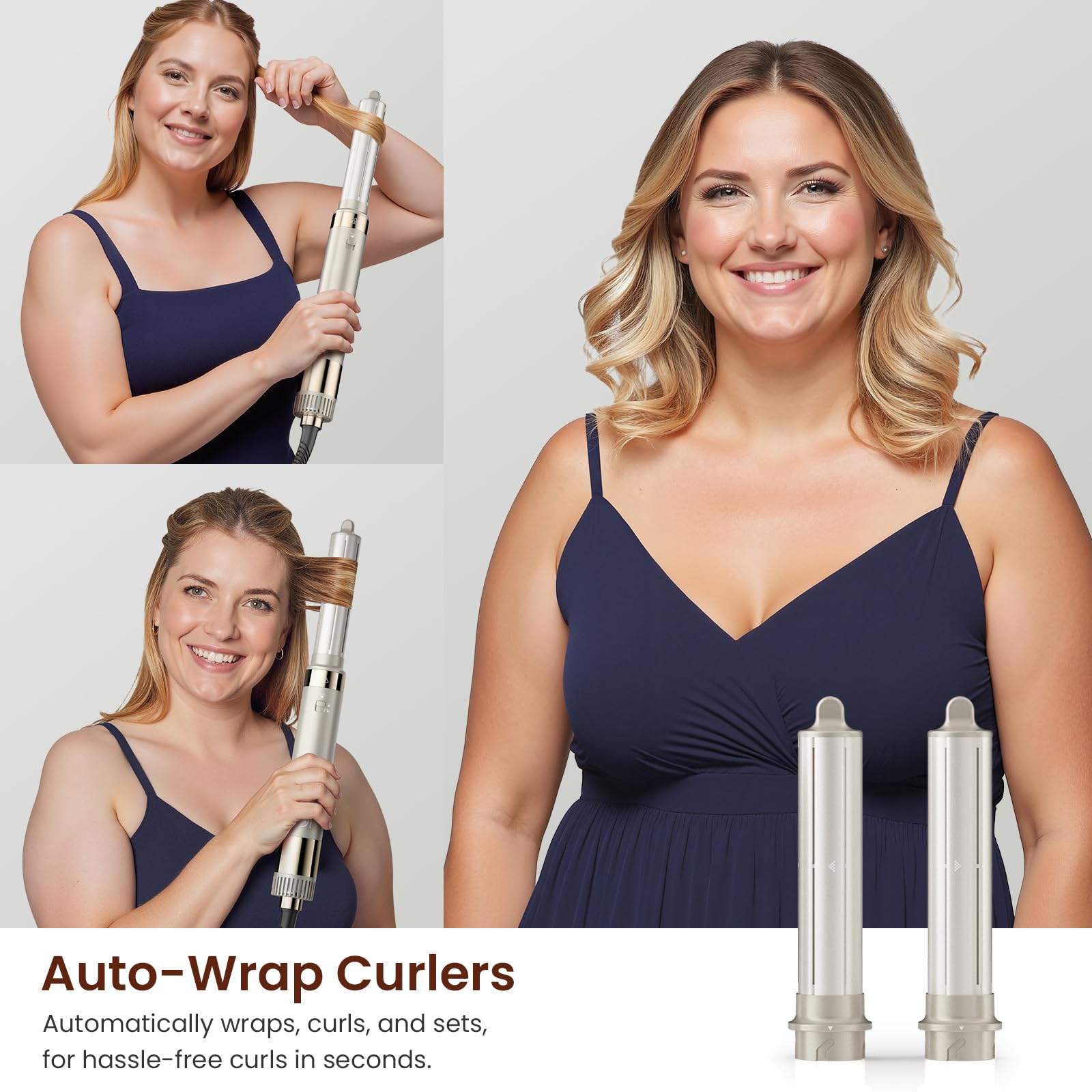 MESCOMB control inteligente de calor: protege las puntas mientras estilizas.