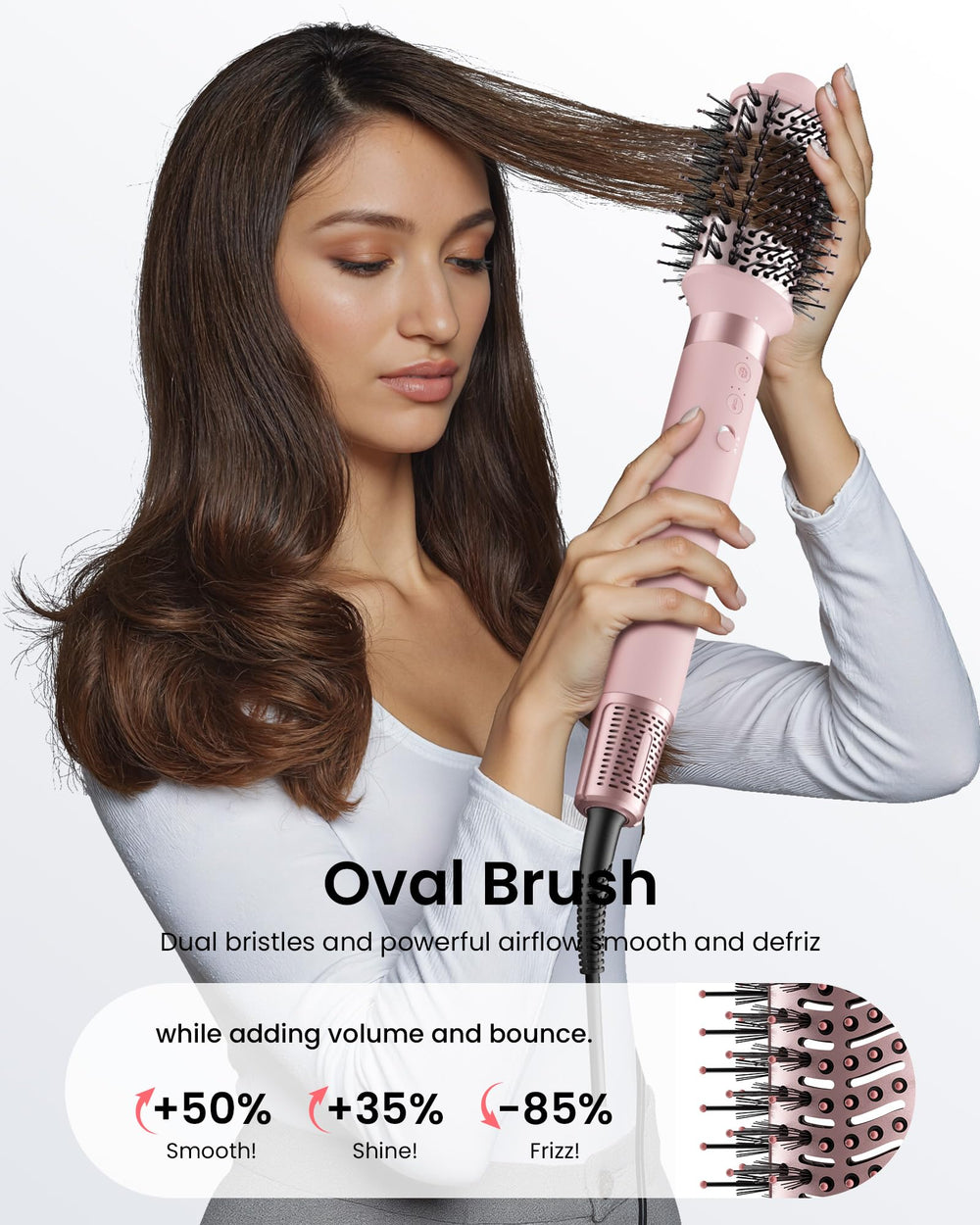 MESCOMB sensor de calor evita sobrecalentamiento y protege el cabello.