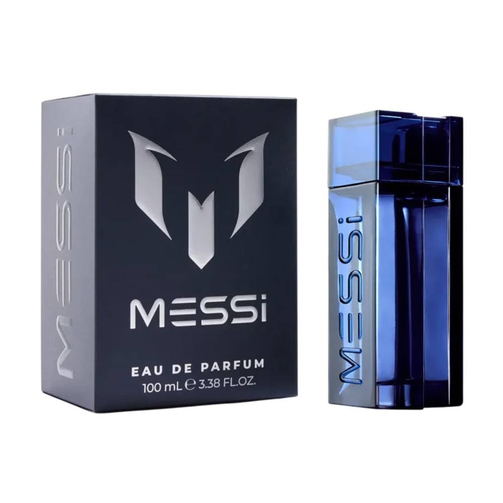 Messi Items 3-4 EDP M, frasco en primer plano para uso diario.