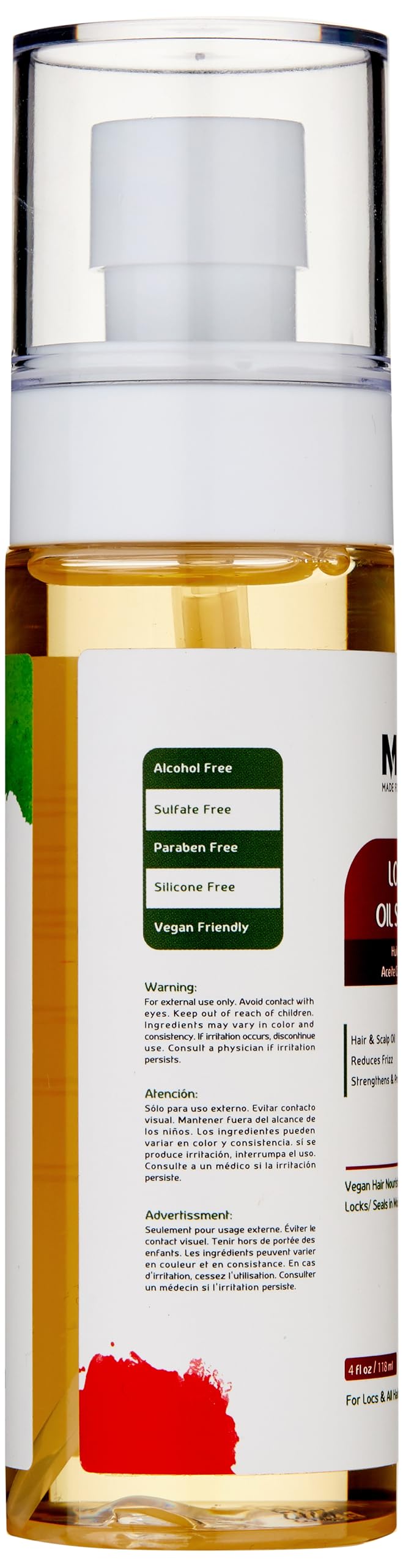 MFL Made for Locs: aceite de almendra dulce para cuero cabelludo calmante.
