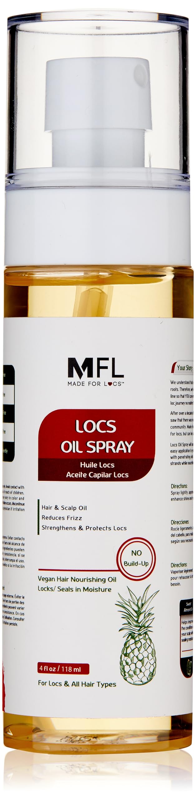 MFL Made for Locs: spray en botella para locs suave y fácil de aplicar.