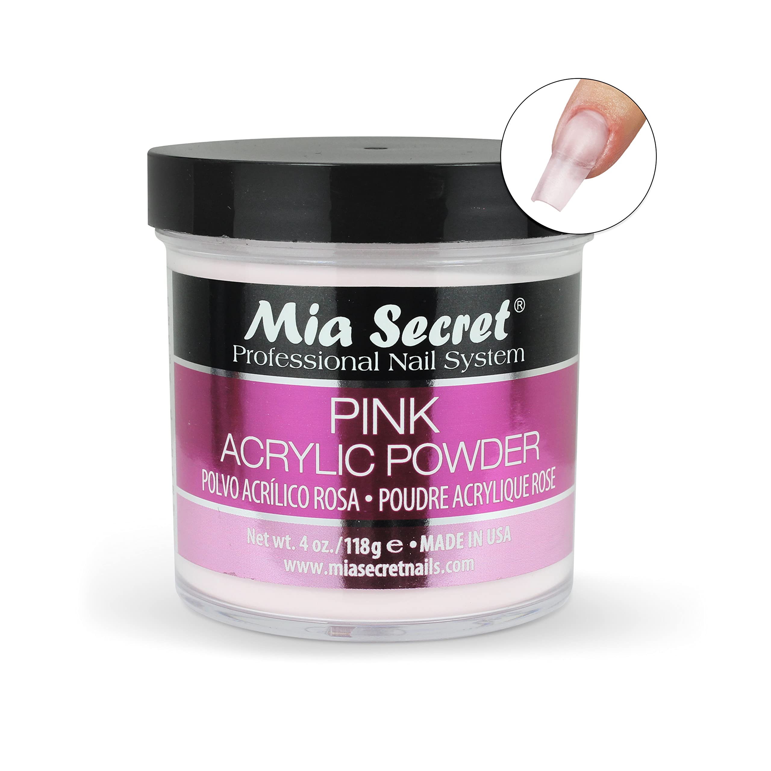 Mia Secret aplicación fácil, ideal para principiantes en uñas acrílicas.