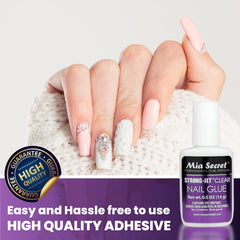 Mia Secret aplicación precisa: aplicador fino para uñas con control total.