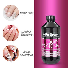 Mia Secret application monomère pour ongles acryliques avec une liaison fluide