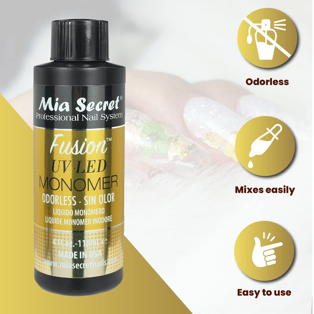 Mia Secret Monómero sin olor ofrece adhesión flexible para uñas