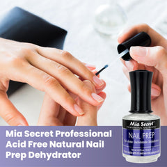 Deshidratante profesional para uñas elimina aceites y humedad para adherencia.