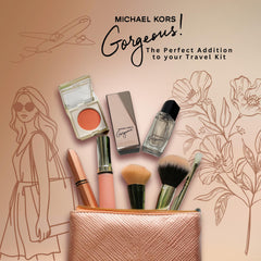 Michael Kors Gorgeous, envase portátil para llevar en bolso y retoques durante el día.