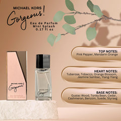 Michael Kors Gorgeous, frasco de diseño elegante para colección y eventos.